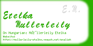 etelka mullerleily business card